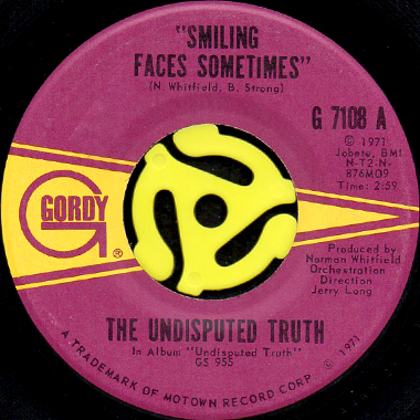 THE UNDISPUTED TRUTH / SMILING FACES SOMETIMES (45's) - Breakwell Records