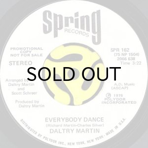 画像1: DALTRY MARTIN / EVERYBODY DANCE (45's) (WHITE PROMO) (1)