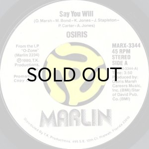 画像1: OSIRIS / SAY YOU WILL (45's) (WHITE PROMO) (1)