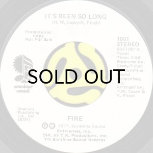 画像1: FIRE / IT'S BEEN SO LONG (45's) (WHITE PROMO) (1)