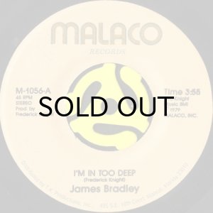 画像1: JAMES BRADLEY / I'M IN TOO DEEP b/w I CAN'T GET ENOUGH OF YOUR LOVE (45's) (1)