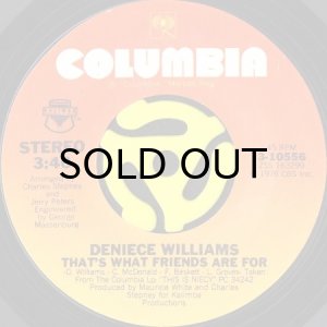 画像1: DENIECE WILLIAMS / THAT'S WHAT FRIENDS ARE FOR (45's) (1)