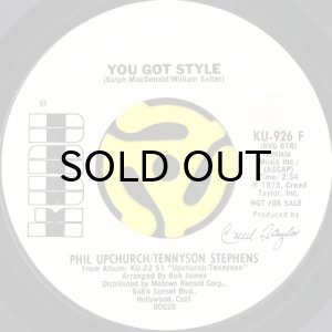 画像1: PHIL UPCHURCH / TENNYSON STEPHENS / YOU GOT STYLE b/w AVE MARIA (45's) (WHITE PROMO) (1)