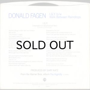 DONALD FAGEN / I.G.Y. (45's) (PICTURE SLEEVE) - Breakwell Records