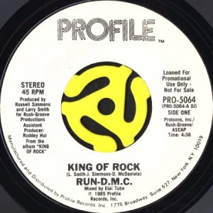 画像1: RUN-D.M.C. / KING OF ROCK (45's) (WHITE PROMO) (1)
