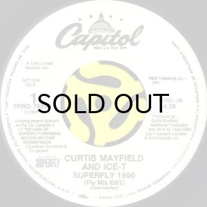 画像1: CURTIS MAYFIELD AND ICE-T / SUPERFLY 1990 (45's) (WHITE PROMO) (1)