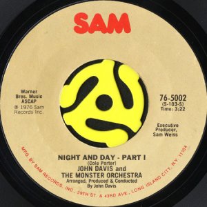 画像1: JOHN DAVIS AND THE MONSTER ORCHESTRA / NIGHT AND DAY (45's) (1)