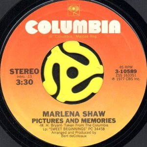 画像1: MARLENA SHAW / PICTURES AND MEMORIES (45's) (1)