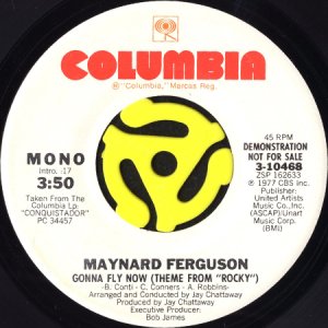 画像1: MAYNARD FERGUSON / GONNA FLY NOW (THEME FROM "ROCKY") (45's) (WHITE PROMO) (1)