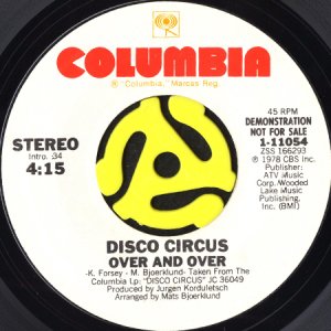 画像1: DISCO CIRCUS / OVER AND OVER (45's) (WHITE PROMO) (1)