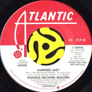 画像1: NARADA MICHAEL WALDEN / SUMMER LADY (45's) (PROMO) (1)