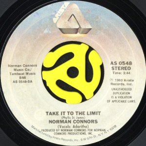 画像1: NORMAN CONNORS / TAKE IT TO THE LIMIT (45's) (1)