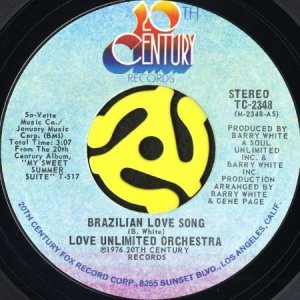 画像1: LOVE UNLIMITED ORCHESTRA / BRAZILIAN LOVE SONG b/w MY SWEET SUMMER SUITE (45's) (1)