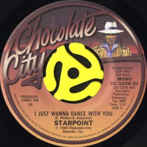 画像1: STARPOINT / I JUST WANNA DANCE WITH YOU (45's) (PROMO) (1)