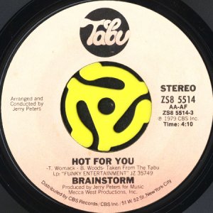 画像1: BRAINSTORM / HOT FOR YOU b/w DON'T LET ME CATCH YOU WITH YOUR GROOVE DOWN (45's) (1)