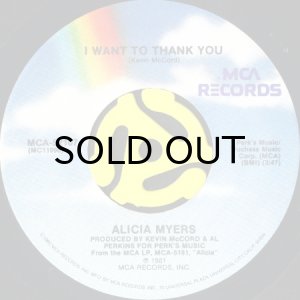 画像1: ALICIA MYERS / I WANT TO THANK YOU b/w HERE'S THE TICKET (45's) (1)