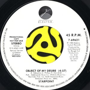 画像1: STARPOINT / OBJECT OF MY DESIRE (45's) (WHITE PROMO) (1)