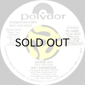 画像1: RAY DAHROUGE / STEPPIN' OUT (45's) (WHITE PROMO) (1)