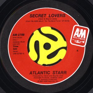 画像1: ATLANTIC STARR / SECRET LOVERS b/w THANK YOU (45's) (1)