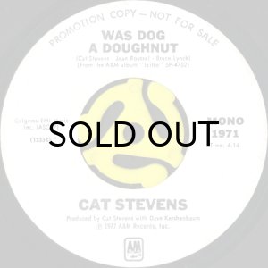 画像1: CAT STEVENS / WAS DOG A DOUGHNUT (45's) (WHITE PROMO) (1)