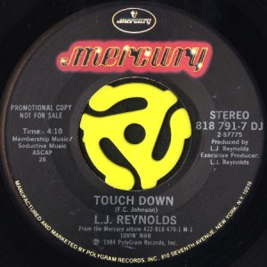 画像1: L.J. REYNOLDS / TOUCH DOWN (45's) (PROMO) (VINYL PRESS) (1)