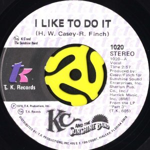 画像1: KC & THE SUNSHINE BAND / I LIKE TO DO IT b/w COME ON IN (45's) (1)