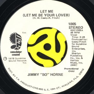 画像1: JIMMY BO HORNE / LET ME (LET ME BE YOUR LOVER) (45's) (WHITE PROMO) (1)