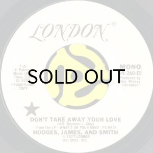 画像1: HODGES, JAMES & SMITH / DON'T TAKE AWAY YOUR LOVE (45's) (WHITE PROMO) (1)