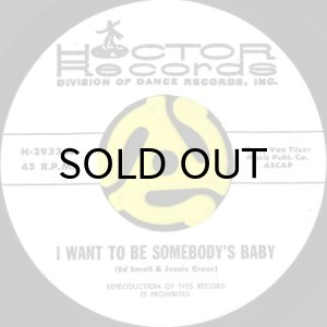 画像1: HOCTOR BAND / I WANT TO BE SOMEBODY'S BABY b/w LIFE GOES ON (45's) (1)