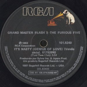 画像1: GRANDMASTER FLASH & THE FURIOUS FIVE / IT'S NASTY (GENIUS OF LOVE) (45's) (BRA) (1)