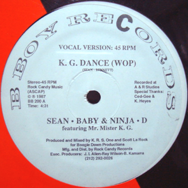 Sean Baby & Ninja D - K.G. Danceレコード