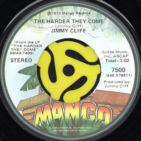 JIMMY CLIFF / YOU CAN GET IT IF YOU REALLY WANT b/w THE HARDER 