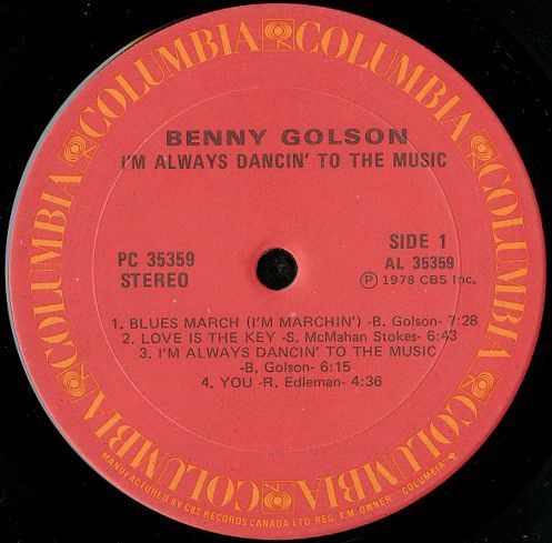 BENNY GOLSON / I'M ALWAYS DANCIN' TO THE MUSIC (LP) - Breakwell