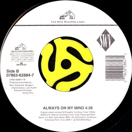 SWV / ANYTHING B/w ALWAYS ON MY MIND (45's) - Breakwell Records