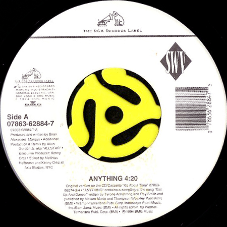 SWV / ANYTHING B/w ALWAYS ON MY MIND (45's) - Breakwell Records