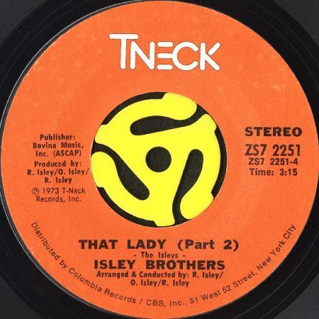 ISLEY BROTHERS / THAT LADY (45's)｜BREAKWELL RECORDS - 中古 