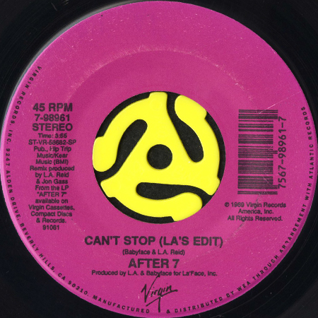 AFTER 7 / CAN'T STOP (45's) - Breakwell Records